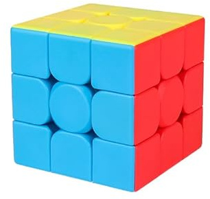 Magischer Würfel ohne Klebstoff – solide und langlebig, regelmäßiges Drehen, überlegenes 3D-Puzzle – dreht sich schneller als das Original, ideal für Anfänger und Experten
