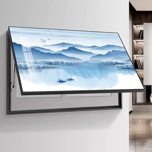 Cache-Prise électrique décoratif, Grand boîtier extérieur, Cache-Prise étanche, pour Salon, dortoir et hôtel (Bleu, 90 x 45 cm)