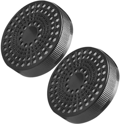 Hemobllo Umidificatore per Sigari Tondo 2 Pezzi Nero per Humidor, Design Salvaspazio in Abs e Argilla Floreale, per Soluzioni Compatte di Conservazione