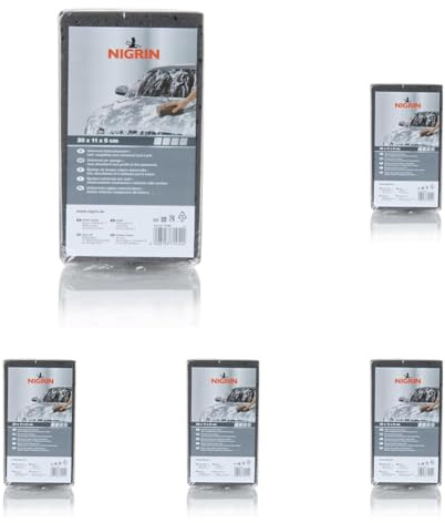 NIGRIN 71454 Universal-Autoschwamm, 1 Stück, Schwarz (Packung mit 5)