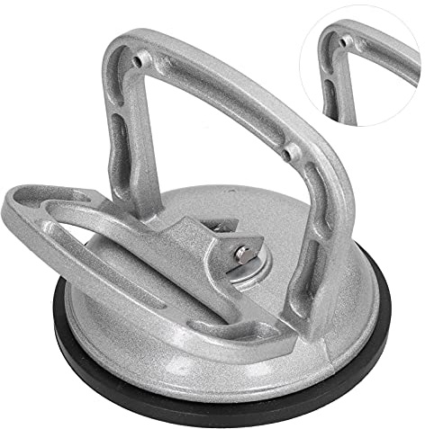 Nosqew Ventosa de cerámica resistente de aleación de aluminio y vidrio, herramienta de extracción manual para azulejos de vidrio, ventanas, coches, eliminación de abolladuras, larga duración, 410 g