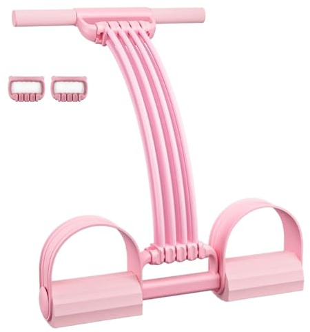 Cuerda de tensión multifunción con mango, banda de resistencia ajustable para pedal, bandas elásticas de 8 tubos, para ejercicio de resistencia para pérdida de grasa y entrenamiento de cuerpo completo