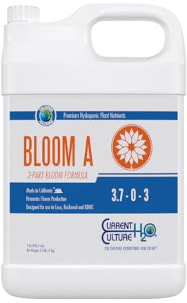 Cultured Solutions Bloom A - Pure Liquid Fertilizers | Crystal Clear Blends | Consistently pH Stable | Developed for Hydroponic Applications - Quart Size