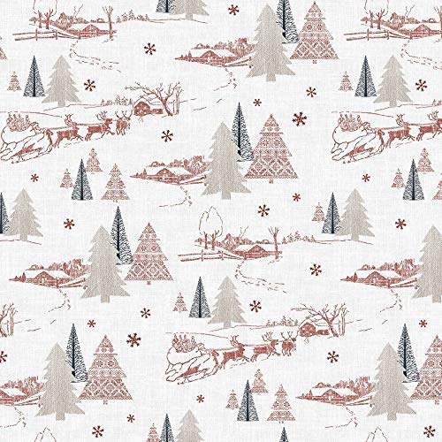 Mank GmbH Tischdecken aus Airlaid Mitteldecken 80 x 80 cm Mank Einmal-Tischdecke für Weihnachten Adventszeit 20 Stück Rudi Weihnachtstischdecken