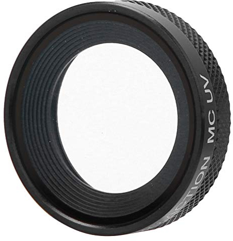 Cámara de acción Filtro UV, MC UV Aluminio Cristal óptico Cámara Deportiva Cristal óptico Lente Protección Filtro Fotografía Accesorio para