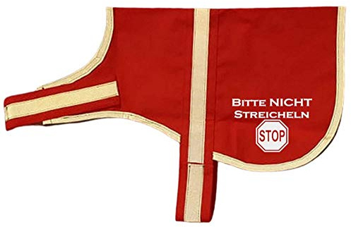 reflektierende Weste Leuchtweste Kenndecke Kennweste mit Reflektor für Hunde Bitte nicht streicheln