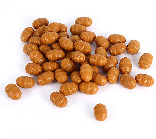 Leurres de Pêche Kit, Appâts de Pêche, pêche à la Carpe Appâts Flottants à Noix Tigrée Artificiels Flottants Pop-Up (50pcs)