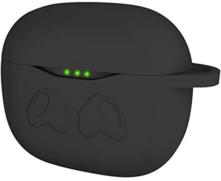 NOKOER Hülle für JBL Tune 120TWS, Airpod Pro Case Silikon Stoßfeste Schutzhülle, Ultradünn, Kein Geruch, JBL Tune 120TWS Hülle Silikon - Schwarz