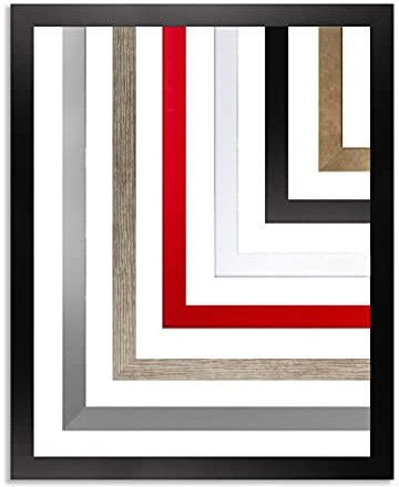 myposterframe Rahmen 70 x 100 cm Maia Bilderrahmen MDF Schwarz matt mit Kunstglas klar 1 mm