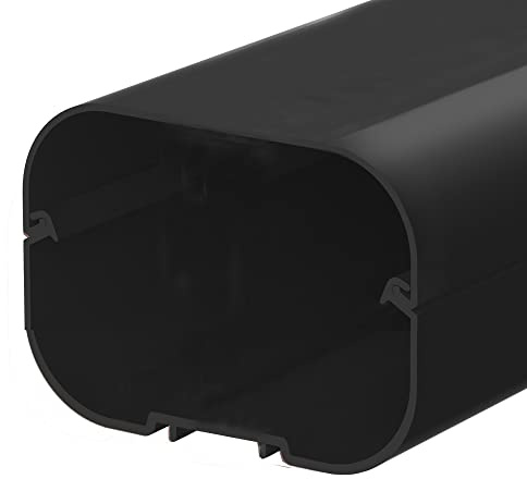 Kabelkanal/Kanal T 100 EXC 2 Meter Lang schwarz für Leitung Klimaanlage oder Netzwerkkabel etc.