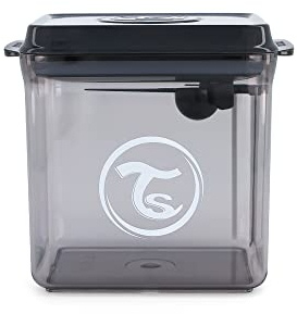 Twistshake Babynahrungsbehälter | Feuchtigkeitsbeständig | Versiegelter Milchpulverspender | Tragbare Lebensmittelaufbewahrungsbox für Babynahrung | Lagerung von Milchpulver | 1700 ml, Schwarz