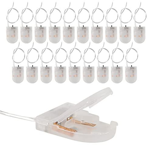 20pcs cr2032 Battery Holder, CR2032 Battery Holder with Switch, Coin Cell Holder, 1 x 3V CR2032 Button Coin Cell Battery Holder with Leads On Off Switch (transparent)