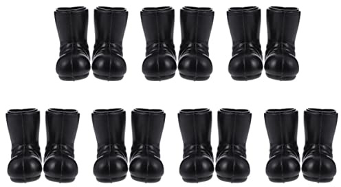 Toyvian Mini Weihnachtsmann Stiefel, 7 Paar Miniatur Weihnachtsmann Schuhe Puppenschuhe Stiefel Puppenhausdekoration Landschaftsornamente FüR Weihnachtsdekoration Basteln Und Sammlung
