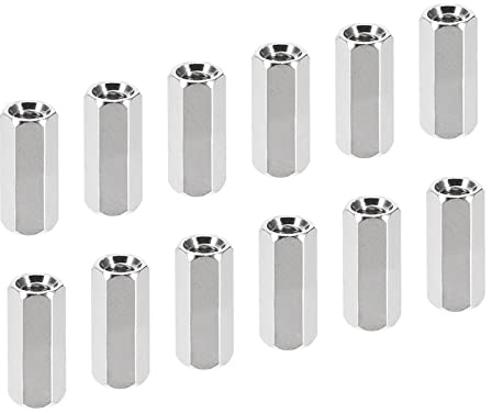 YOKIVE 20Stk M3 Distanzstücke Messing Sechskant PCB Abstandshalter Muttern Halten Höhe Konsistent Perfekt für Hauptplatine Schaltung Brett Elektronik (Silberton 10mm)