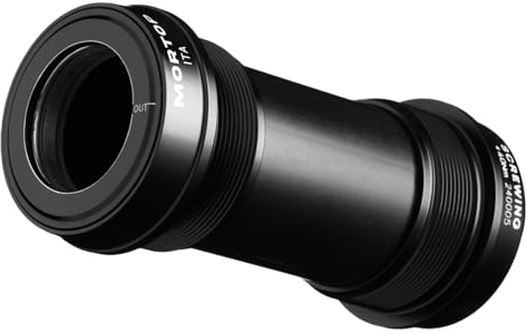 MORTOP Innenlager, ITA 70 mm für 24 mm Shimano Hollowtech II Kurbelgarnitur, Schrägkontakt-Kartuschenlager (ITA-Schwarz)