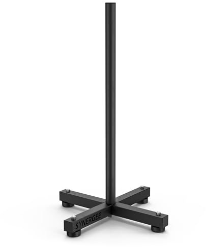 Synergee Olympic Weight Plate Rack. Stackable Weight Rack. Holds 2” Plates for Powerlifting and Olympic Weight Lifting. Gym Storage Home, Garage & Commercial