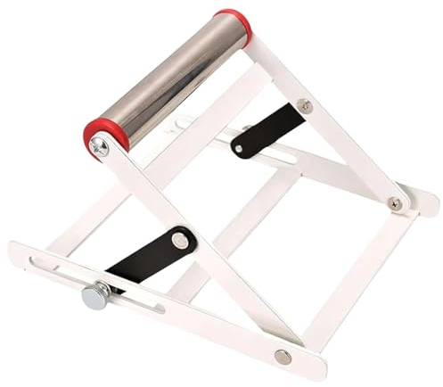 Supporto Regolabile per Sega da Tavolo e Smerigliatrice Angolare - Telaio in Metallo con Rullo e Altezza Regolabile