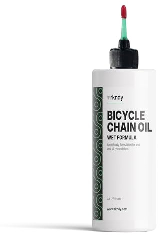 RKNDY All-in-One Self-Cleaning Bicycle Chain Oil – Long-Lasting Lubrication, Superior Corrosion Protection & Weather Resistance for Wet, Muddy & Harsh Conditions – Proudly Made in the USA for Cyclists