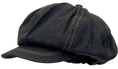 Perfeclan lässige Ballonmütze für Damen, Schirmmütze Kappe Barett Maler Mütz Bakerboy Schiebermütze Newsboy Cap Cabbie-Mütze, Elastischer Rückseite, mit Schirm Frühling-Sommer, Carbon-grau