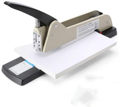 Long Reach Stapler, Heavy Duty Long Arm Stapler, 210 Sheets Capacity, 9.84” Adjustable Stapling Depth Suitable for Booklets & Office Document, Fixable Paper Guide