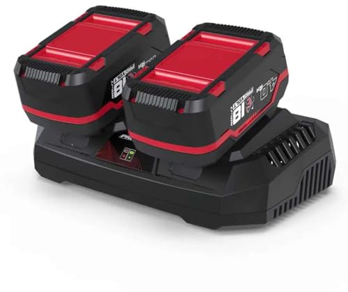 Güde laddare och batteripack startpaket LGAP 2-18-3040 (18 V, 2 x 4,0 Ah batteripaket och 3 A dubbel laddare, batterikapacitet 72 Wh, snabbladdningar på 96 min, lämplig för alla enheter från 18 V E³