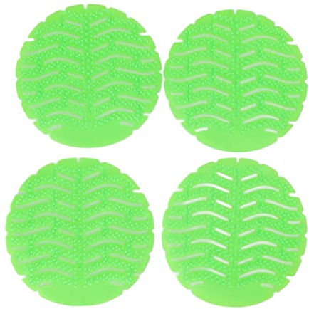 Aladeno 4 Stück Urinal-Sieb, reduziert Spritzer, Urinal-Pads, Urinal-Kuchen, Toiletten-Spritzschutz für Büro, Unternehmen, Restaurant, Schule, für Badezimmer, Restaurants,