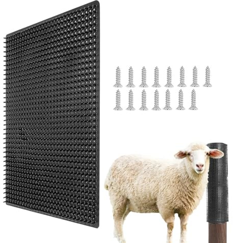 Kratzmatte für, weiche Haptik, wiederverwendbar, zur Linderung von Juckreiz, für Nutztiere, Ziegen, Schafe, Kuh