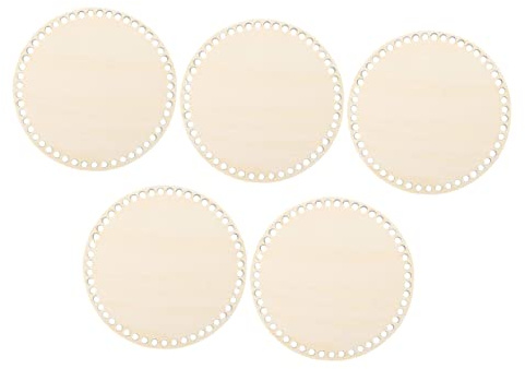 Artibetter 5stücke Holz Taschenboden Für Häkelkorb DIY Strickkorb Korbboden Holzbasis Häkelkorbboden Häkelkorbbasis Holzkorbboden Holzkorbbasis Boden Für Häkelkorb Holzboden Für