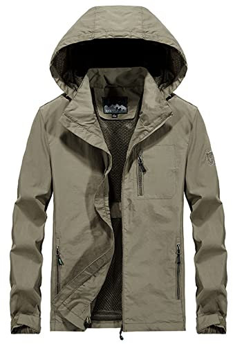 ETZRYSYB Giacca da uomo Autodifesa Sicurezza Anti-taglio Giacca a prova di pugnalata Guardia del corpo Servizio di Forza Speciale Stealth Difesa Polizia Abbigliamento tattico personale, cachi, XXL