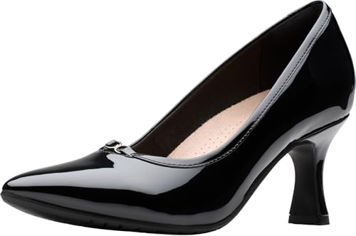Clarks Damen Kataleyna West Pump, Schwarz Lack, 39 EU