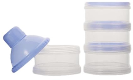 Milchpulverpulverspender - 5 -Layer Stapelbare Dosseuse -Box | Abnehmbarer Formelbehälter, praktische Ernährung für Snacks, Müsli, Reis, Reisen, Kinderkrippe, Haus, Lebensmittel