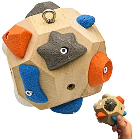 Handgefertigter Boulder-Block - Kraft Und Präzision Aufbauen,Kletter-Boulder-Ball, Kletter-Trainingsbälle Für Den Mobilen Einsatz, Fingerkraft-Trainingsball Als Geschenk Für Kletterer-A