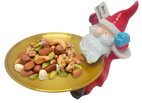 Cuencos de Navidad | Cuenco de caramelos Santa Claus decoración de mesa | Decoración navideña para cocina, celebración, salón, aperitivos, galletas