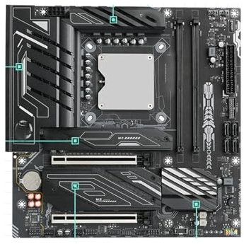 Fit For ERYING DIY Gaming Computer Motherboard CPU Combo Interposer Kit I7 14650HX Procesador 16C24T DDR5 SATA/NVME M.2 PC Completo computer motherboards
