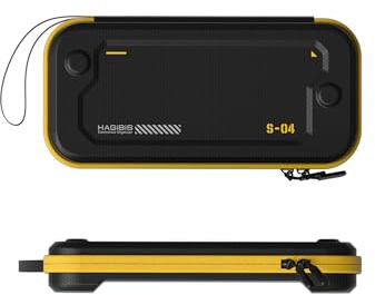 Hagibis Funda de transporte para Nintendo Switch 2 Organizador de almacenamiento portátil de viaje en cuero PU, con capacidad para 10 cartuchos de juegos, carcasa rígida protectora, bolsa / estuche pa