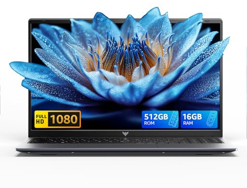 ACEMAGIC 15,6 Ordenador Portátil Procesador Core i5-12600H hasta 4,5 GHz 12 Núcleos (4P+8E) 16 Hilos 16GB DDR4 512GB SSD Expansión 2TB Portatil 1080P WiFi 6 BT5.2 HDMI Type-C USB Laptop Gris Oficina