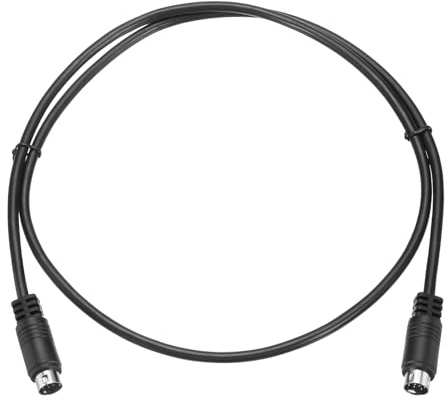 sourcing map Cavo video S 1 m, mini DIN 9 pin S-Video cavo maschio a maschio placcato oro connettore di trasferimento per ricevitore TV Monitor S-VHS VCR DVD