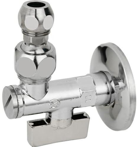 RUBINETTO SOTTOLAVABO 1/2 D.10 CON FILTRO/SNODO/ROSETTA