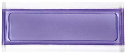 10 pzas Terminal lineal y curvo para bloque de vidrio | Perfil de remate | cm 9x19x1,4 | Unidad de venta 1 caja de 10 pzas (Ultra Violet)