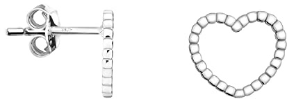 SOFIA MILANI - Damen Ohrringe 925 Silber - Herzen Ohrstecker - E1195