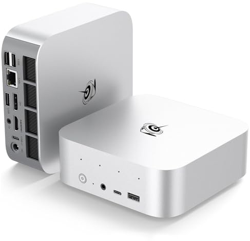 Beelink SER9 Pro Mini PC, Mini Desktop Computers con AMD Ryzen 7 H 255 (8C/16T, fino a 4,9 GHz), 32GB LPDDR5X 7500MHz+1TB M.2 2280 PCIe4.0x4 SSD, 2500Mbps LAN, WiFi 6, BT 5.2, DP, HDMI, USB4