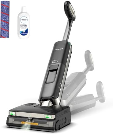 Tineco FLOOR ONE S9 Master Wet Dry Vacuum Cleaner, StreakFree Scraper, ThermoBlast Tech, Hot Water Mopping, 9.9cm Ultra-Slim Body, 23kPa Suction, Flashdry Self-Cleaning System