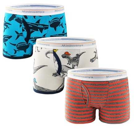 Mutande Bambina 4 Anni Cotone - Intimo per Bambini E Ragazzi Simpatico Animale Stampato Slip Comodi Pantaloncini Pantaloni Intimo in Cotone Bauli 3 Pezzi (Blue 14-15Years)