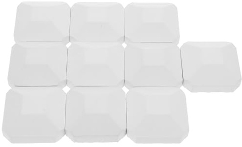 Hemobllo 10 Pièces Briquettes de Cordiérite Blanches de Remplacement pour Barbecue à Gaz, Améliorant L'efficacité de Combustion, Faciles à Utiliser, pour Barbecue Extérieur