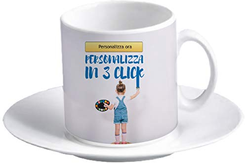 My Custom Style Tazzina caffè Espresso Personalizzata, Personalizzabile Online
