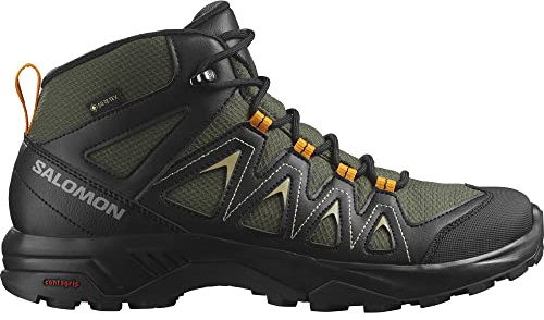Salomon Herr X BRAZE MID Gore-TEX Vandringssko, olivnatt/svart/grå grön, 40 EU, Olive natt svart grå grön, 40 EU