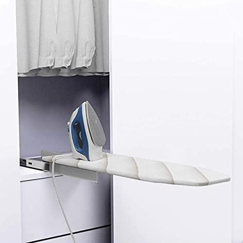 ZHOUHONG Planche à Repasser Murale Extensible Pliable Planche à Repasser，Planche à Repasser Pliable pour Meuble, Table de Repassage avec Housse Compacte et Pliable(Size:3.74 * 11.8in)