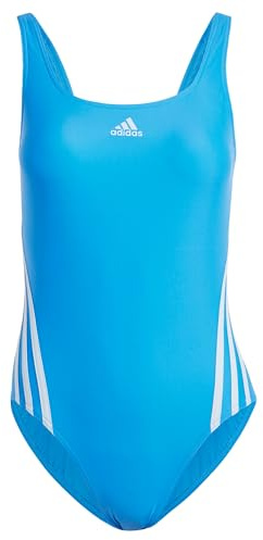 adidas Donna 3-Stripes Swimsuit, Bright Royal/Wonder Blue, 40