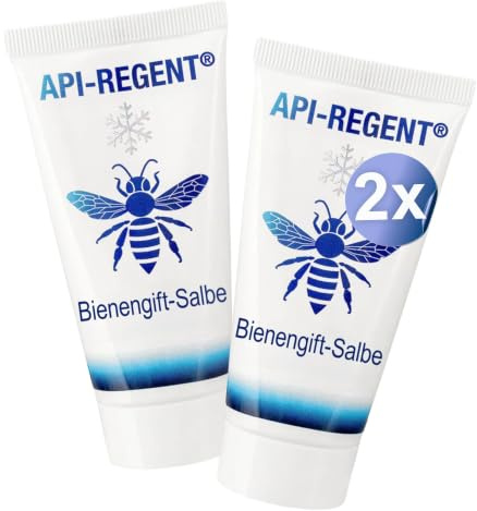 API-REGENT Die ECHTE Bienengift-Salbe - Kräuteröl-Salbe mit naturreinem Bienengift – natürliche Hautpflege – 2x 50ml | Seit 1844 das Original aus Deutschland, Naturreines Bienengift & ätherische Öle, 100% Natur
