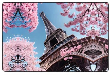 Ölgemälde Paris Eiffelturm-Druck, superweiche Teppiche für Wohnzimmer, weicher Teppich für Schlafzimmer und Kinderzimmer, Heimdekoration